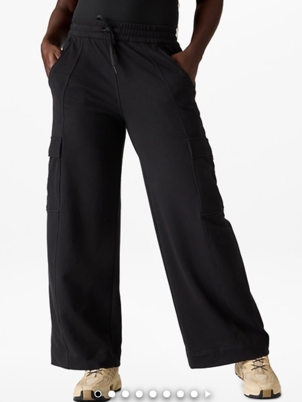 Athleta Retroterry Wide-Leg Cargo Sweatpants XL Tall